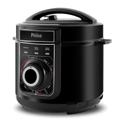 Panela de Pressão Elétrica Philco 5L PPP02PI Inox + Super Kit 12 Utensílios Premium