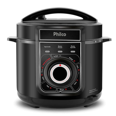 Panela de Pressão Elétrica Philco 5L PPP02PI Inox + Super Kit 12 Utensílios Premium